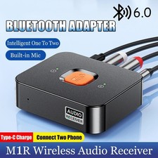 Bluetooth 6.0 Receiver Wireless Audio Adapter Low Latency Fr Home Stereo/Speaker picture