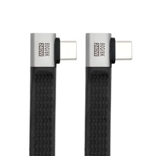 CY Dual Right Angled Slim Flat FPC USB5.0 80Gbps Cable 13cm 240W 16K@30hz 8K picture