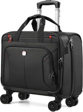 star cloud Rigid Frame Rolling Laptop Bag on Wheels, Rolling Briefcase with USB picture