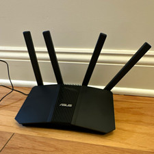 ASUS RT-BE3600 V2 WiFi 7 BE3600 Dual-Band Router, 4-Port Gigabit, Black picture