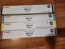 Genuine Canon GPR-33 Toner Cartridge Set CMYK Black Cyan Yellow Magenta OEM New picture