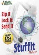 StuffIt Deluxe 8.0 MAC CD file backup compression tools zip, access, send data picture