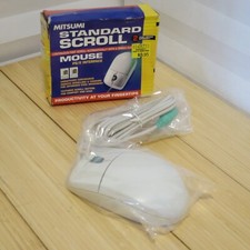 NOS Vintage Mitsumi PS2 Ball Mouse EW4ECM-S3101 2 Button with Scroll Wheel picture