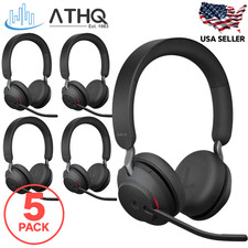 PACK OF 5 Jabra Evolve2 65 Wireless Headset Stereo Bluetooth MS Teams Black NEW picture