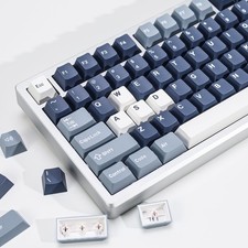 174 Keys Fishing PBT Double Shot Blue Keycap Set Retro Custom Cherry Profile picture