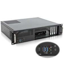 RackChoice 2U Server Chassis Short Depth 14.17 Front I/O with 2 x 3.5“ (int.) picture