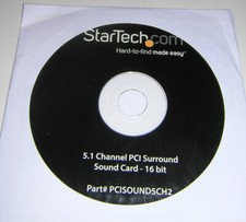 Startech 5.1 Channel PCI Surround Sound Card Driver Install CD-ROM PCISOUND5CH2 picture