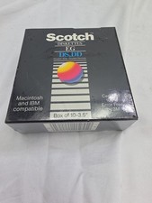 Vintage Circa 1991  8 Microdisks Scotch Brand 3.5
