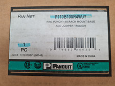 NEW Panduit P110B100R4WJY 110 Pan-Punch Rack Mount Base w/Jumper  picture