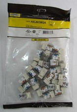 NEW 24-PACK HUBBELL HXJ6OW24 CATAGORY 6 XCELERATOR MODULAR JACKS picture