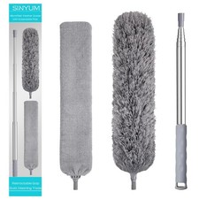 100 Inch Retractable Gap Dust Cleaner Cleaning Tools & Microfiber Feather Dus... picture