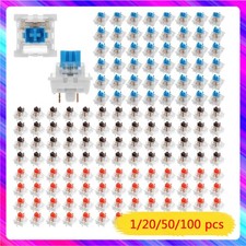 1-100 PCS Mechanical Keyboard Switches Blue Red Brown Switch Customizable JQ picture