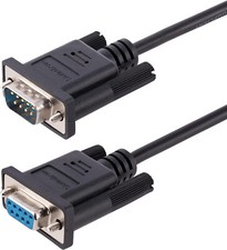 StarTech Crossover Serial Cable, DB9 Serial COM Port Cable Female to Male NEW picture