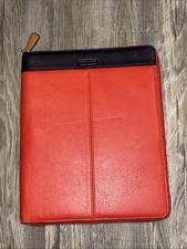 Coach  leather zip around Ipad Case Red And Blue picture