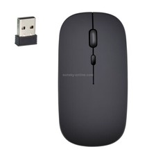 HXSJ M80 2.4GHz Wireless 1600DPI Ratón de silencio óptico ajustable, negro picture