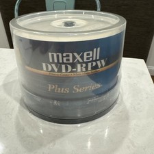 Maxell Pro Plus Series DVD-RPW White Matte Surface Printable 8x 50-Pack. Sealed picture