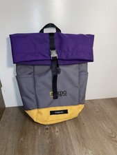 Timbuk2 Fold Over Backpack Black, Gray, Purple & Yellow - RDG Logo picture