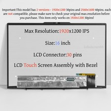 LCD Touchscreen IPS Display Assembly w/Bezel for Lenovo Yoga 7 16IRL8 82YN0002US picture