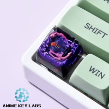 Artisan Gengar Resin Keycap – Handmade Pokemon Keyboard Accessory ANIME KEY LABS picture