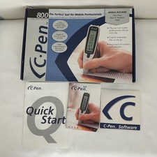 C-Pen 800 Wireless Data Pen Digital Text Scanner OCR Vintage New Open Box Silver picture