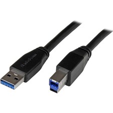 StarTech 10m 30 ft Active USB 3.0 (5Gbps) USB-A to USB-B Cable, M/M, USB A to B picture