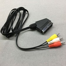 SCART PLUG to TRIPLE 3 x RCA PHONO PLUGS AV TV DVD Cable Sony VHS to new LG TV picture