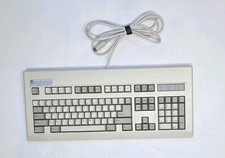 NMB Technologies RT6255T+ Mechanical Clicky Computer Keyboard 5-Pin DIN Vintage picture