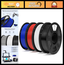 High Toughness PLA+ Filament 1.75mm Bundle, 4pcs 1kg Spools, Accurate 3D Printin picture