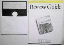 1990 PFS: First Publisher Review Guide. Diskette and Booklet picture
