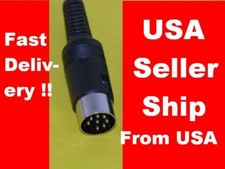 3 PCS. Din Plug, In-Line, 8 Pin Din 8 Pin  From US . Fast Delivery picture