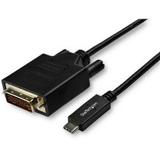 StarTech.com 10ft (3m) USB C to DVI Cable - 1080p (Single Link) USB Type-C (DP A picture
