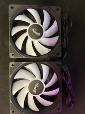 2-Pack Rosewill 120mm ARGB Case Fan Black Open Box Never Used picture