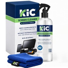 KIC CrystalVu Screen Cleaner Spray Kit (16oz) with Microfiber 16oz, white picture