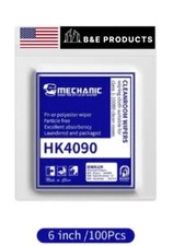 Mechanic HK4090 Anti-Static Dust Free Polyester Wipe Microfiber 14cmX 14cm 100pc picture