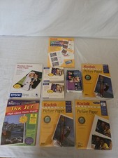 Vintage Kodak Epson Inkjet Photo Paper Lot Glossy 4x6 8.5x11 Sealed Packs picture