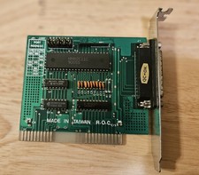 Vintage 8 Bit ISA HM82C11C Parallel Interface Card picture