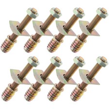 8Sets Bed Frame Hardwares with Iron Bolts Nuts for Crib and Furniture Fixing picture