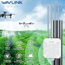 WAVLINK AX1800 Outdoor WiFi 6 Extender Router 200m Far for Farm Yard RV Garage picture