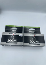 Lexmark Genuine 200XL Black Ink Cartridge Pro4000 5000 2packs New in Box picture
