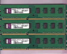6GB 3x2GB PC3-10600 DDR3-1333 KINGSTON KP223C-ELF Desktop Ram Kit Elpida Chips picture