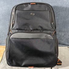 Solo New York Laptop Backpack Mens OS Black Polyester Tech Commuter Bag picture