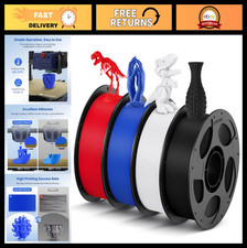 1.75mm PLA Filament Bundle for 3D Printing, 4 Colors, 1KG Spool, High Accuracy picture