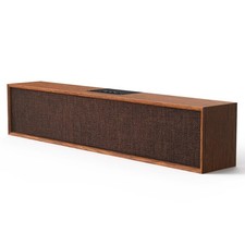 Retro Computer Speakers - Wooden Sound Bar with Bluetooth 5.3 & USB Connectiv... picture