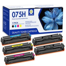 5 Pack 075H Toner Cartridge for Canon ImageCLASS MF665CDW MF663Cdw LBP646Cdw picture