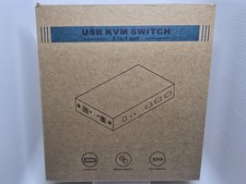 Steetek DisplayPort KVM Switch USB 3.0 8K 60Hz 2 In 1 Out w/ Box & Cables picture