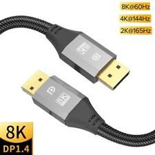 Braided Ultra HD 8K 4K DisplayPort Cable DP 1.4 8K@60Hz 4K@144Hz HDCP HDR 3D 1.2 picture