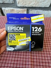 Genuine Epson 126 High Capacity Black Ink Cartridge New Sealed OEM Exp 2028 picture