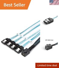 Internal HD Mini SAS Cable 1.6FT,Internal HD Mini SAS to SATA picture