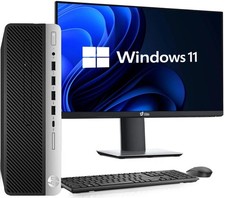 HP Prodesk G3 Desktop i5-6500 6 Generation 8GB RAM 256GB SSD 24 in Monitor picture