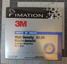 3M Imation 5.25 Floppy Diskettes HD DS 1.2MB New Factory Sealed picture